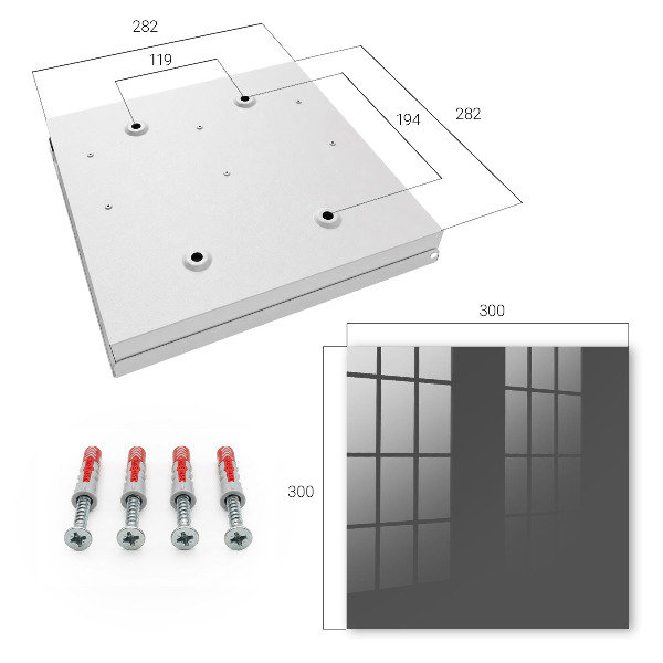 Key storage box Dark gray