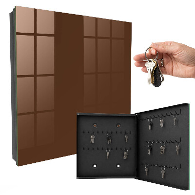 Key cabinet for wall Chestnut brown