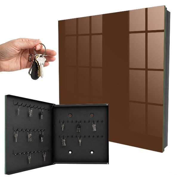 Key cabinet for wall Chestnut brown
