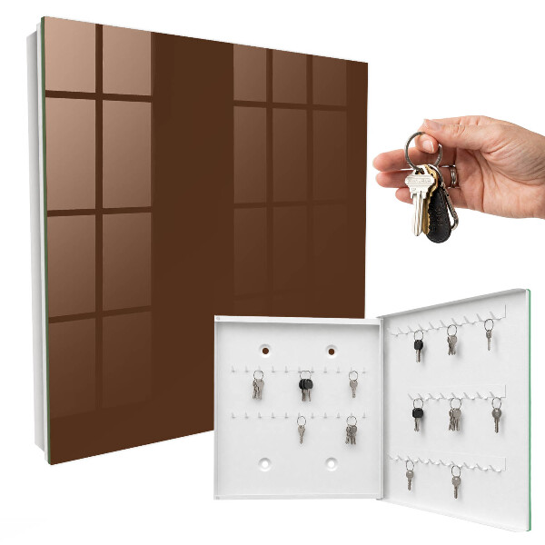Key cabinet for wall Chestnut brown