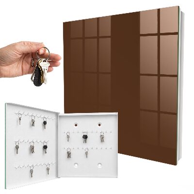 Key cabinet for wall Chestnut brown