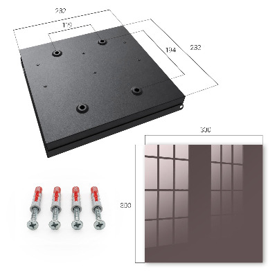 Key cabinet for wall Faded brown