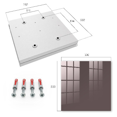 Key cabinet for wall Faded brown