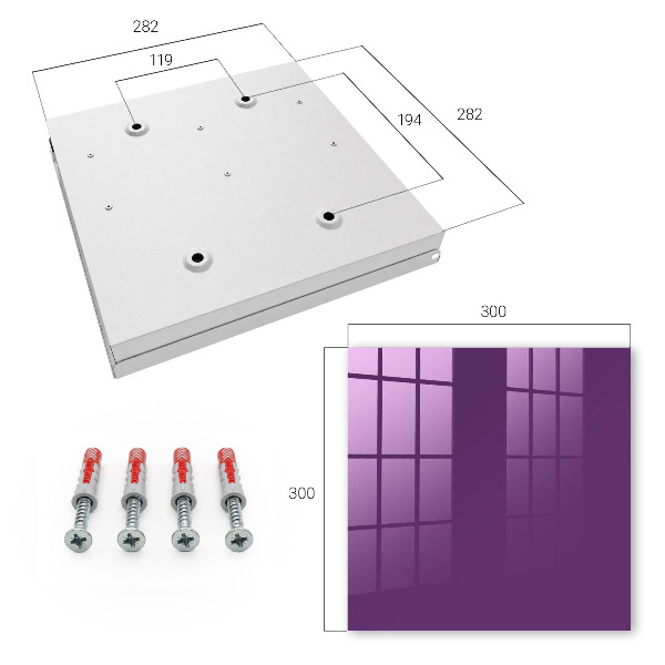 Key storage box Deep purple