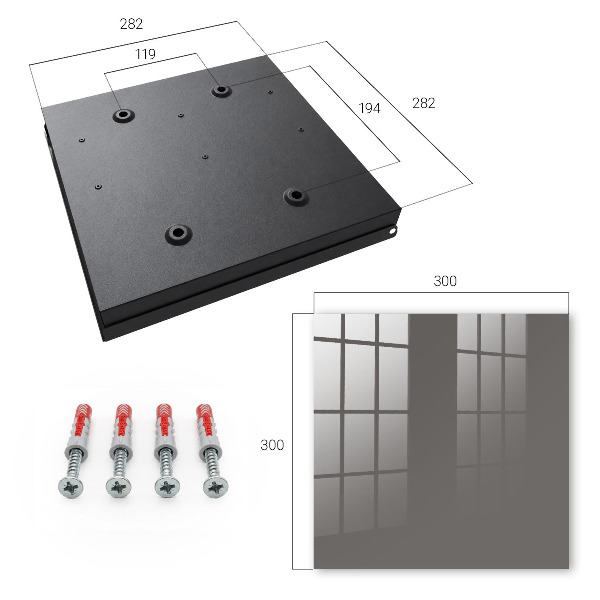 Key box Dark gray