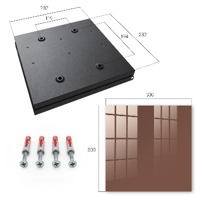 Key storage box Brown color