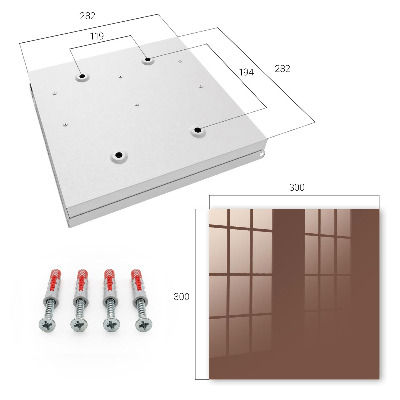 Key storage box Brown color