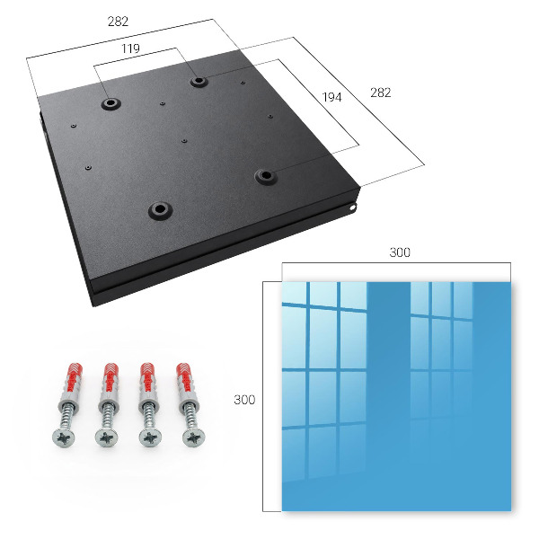 Key storage box Blue water