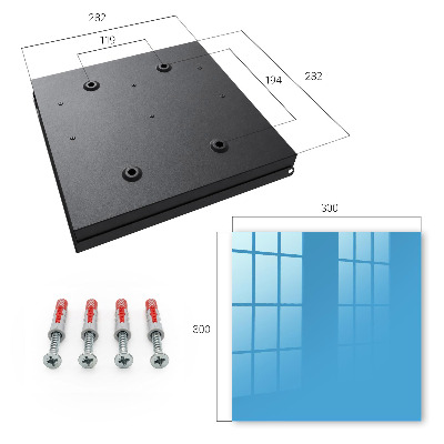 Key storage box Blue water