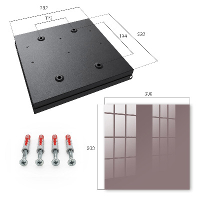 Key cabinet for wall Ash brown
