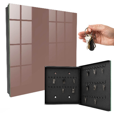 Key cabinet for wall Pastel brown
