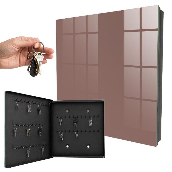 Key cabinet for wall Pastel brown