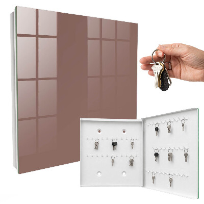 Key cabinet for wall Pastel brown
