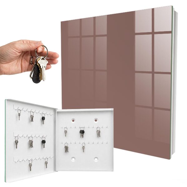 Key cabinet for wall Pastel brown