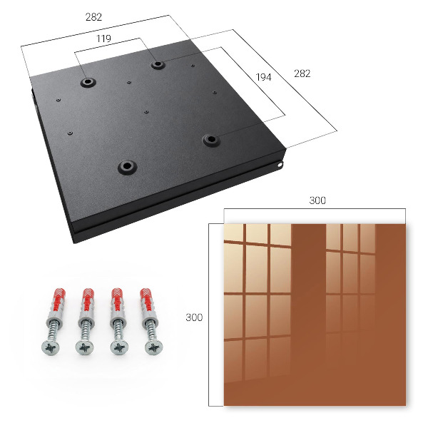 Key storage box Dark orange