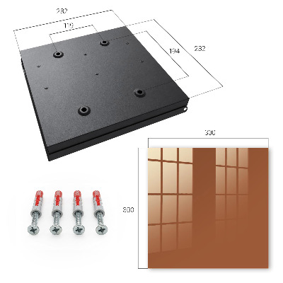 Key storage box Dark orange