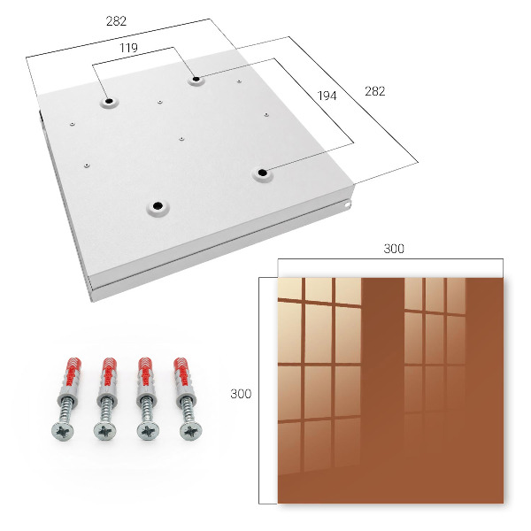 Key storage box Dark orange