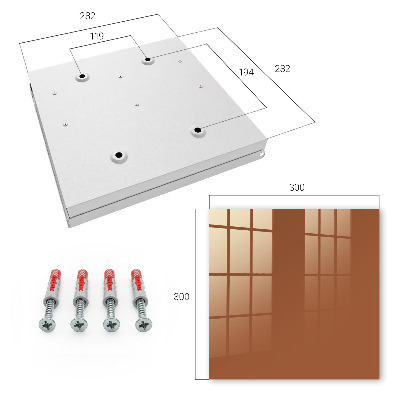 Key storage box Dark orange