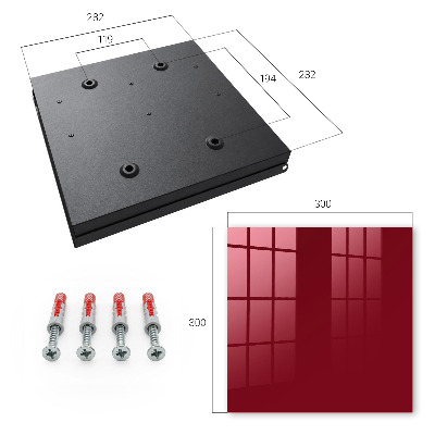 Key cabinet for wall Unique Burgundy