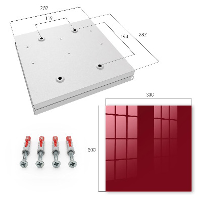 Key cabinet for wall Unique Burgundy
