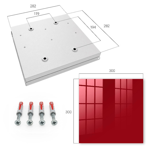 Key box Light burgundy