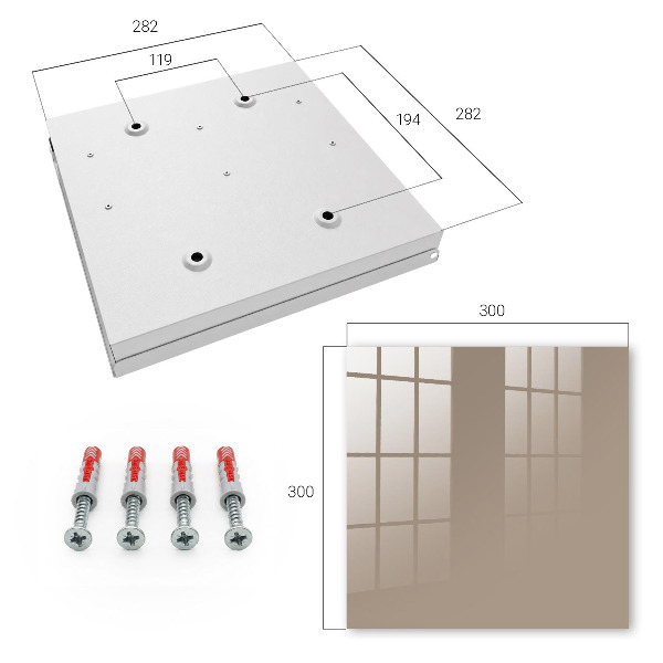 Key storage box Light brown