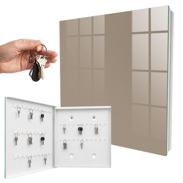 Key storage box Light brown