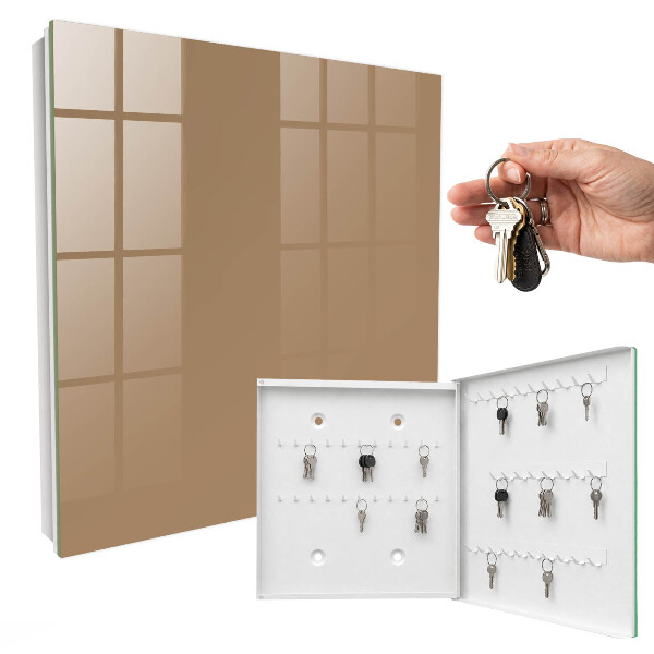 Key cabinet for wall Dark orange