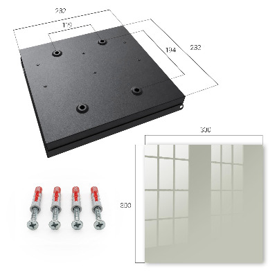Key cabinet for wall Warm gray