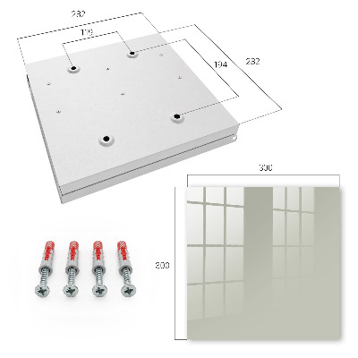 Key cabinet for wall Warm gray