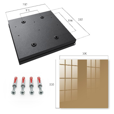 Key storage box Brown color