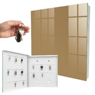 Key storage box Brown color