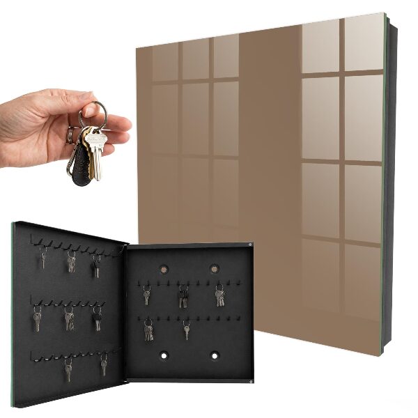 Key storage box Yellowish-gray