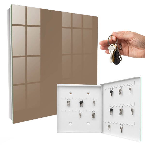 Key storage box Yellowish-gray
