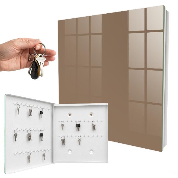 Key storage box Yellowish-gray