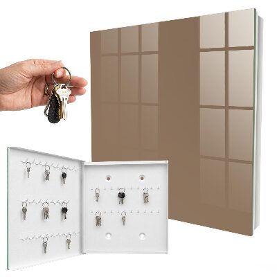 Key storage box Yellowish-gray
