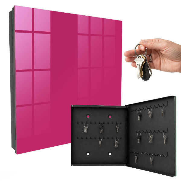 Key cabinet for wall Intense pink