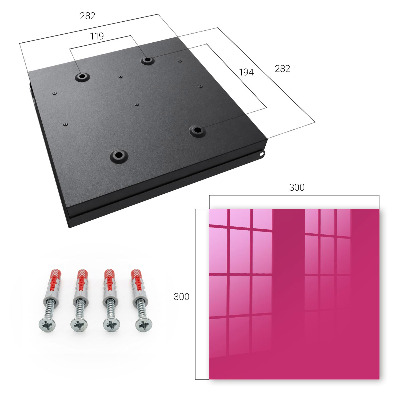 Key cabinet for wall Intense pink