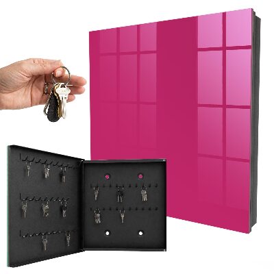 Key cabinet for wall Intense pink
