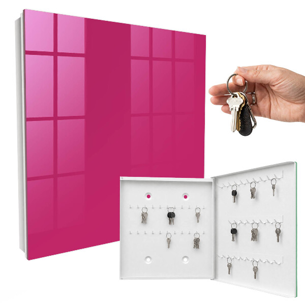 Key cabinet for wall Intense pink