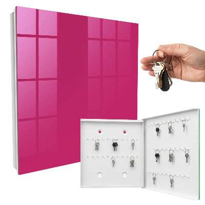 Key cabinet for wall Intense pink