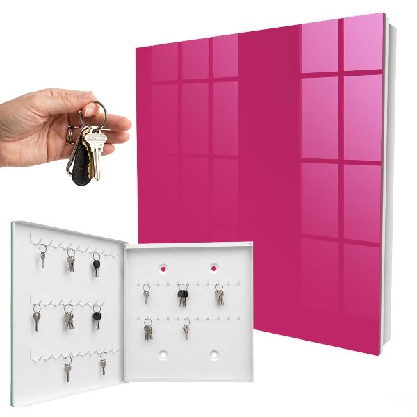 Key cabinet for wall Intense pink