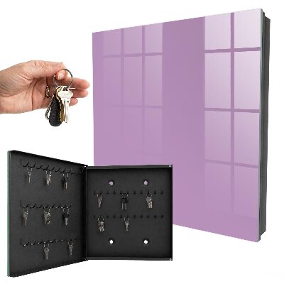 Key cabinet for wall Light purple