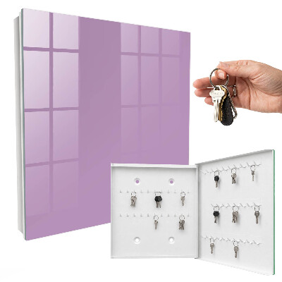 Key cabinet for wall Light purple