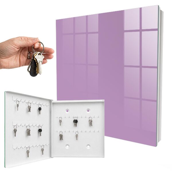 Key cabinet for wall Light purple