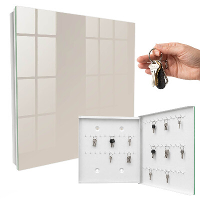Key cabinet for wall Warm stone