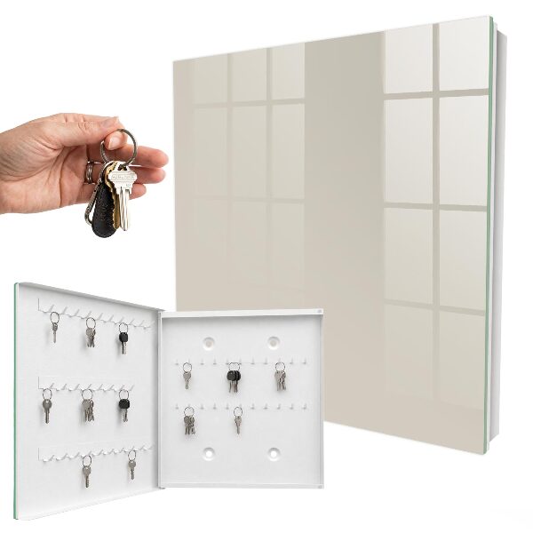Key cabinet for wall Warm stone