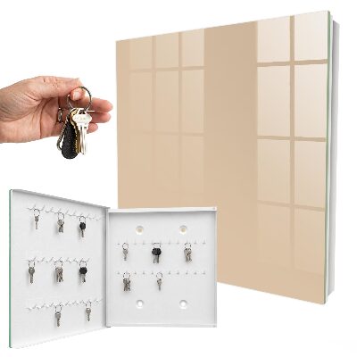 Key storage box Beige-orange