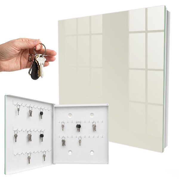 Key storage box Cream stone