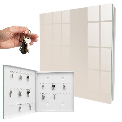 Key cabinet for wall Beige stone
